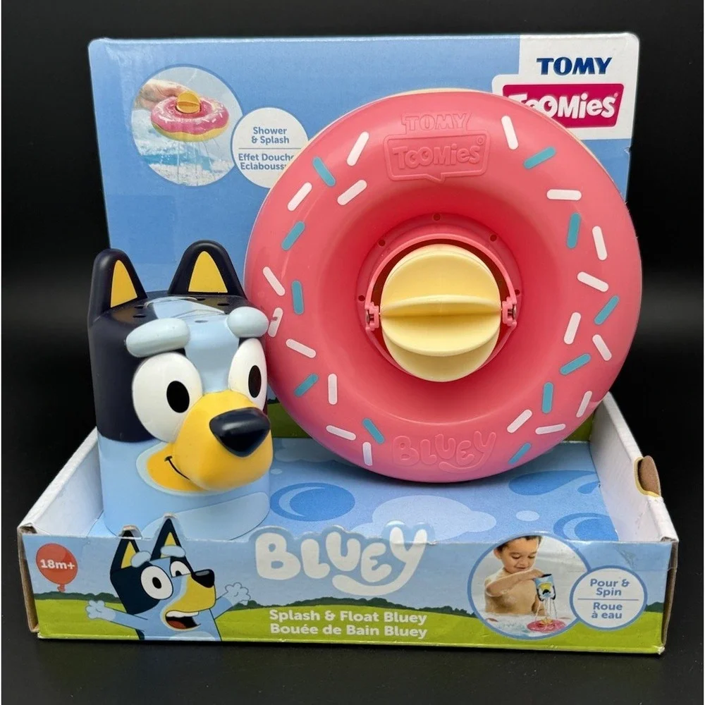 Bluey Splash & Floating Bluey Bath Fun Toy‎ Tomy Toomies Pour And Spin